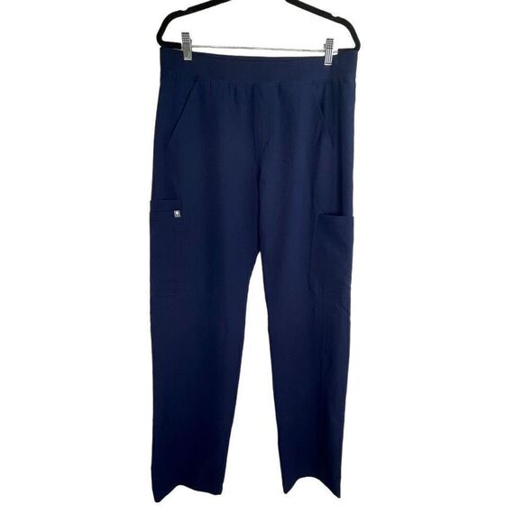 FIGS Navy Blue Men’s Axim Cargo Straight Leg Scrub Pants Size L - Picture 1 of 6